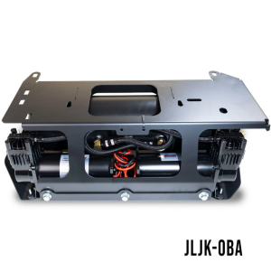 Jeep Wrangler JLU Onboard Air System - Kleinn Air Horns - Heavy Duty 150 PSI w/ Skid Plate, Tire Inflator & Gauge - `18-`22